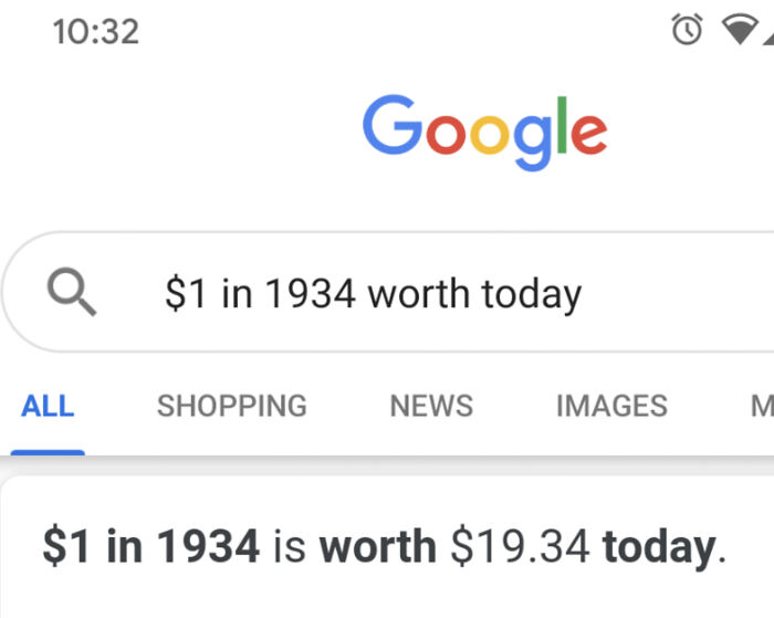 That’s What I Said... A 1934 Dollar And A Today Worth Checker!