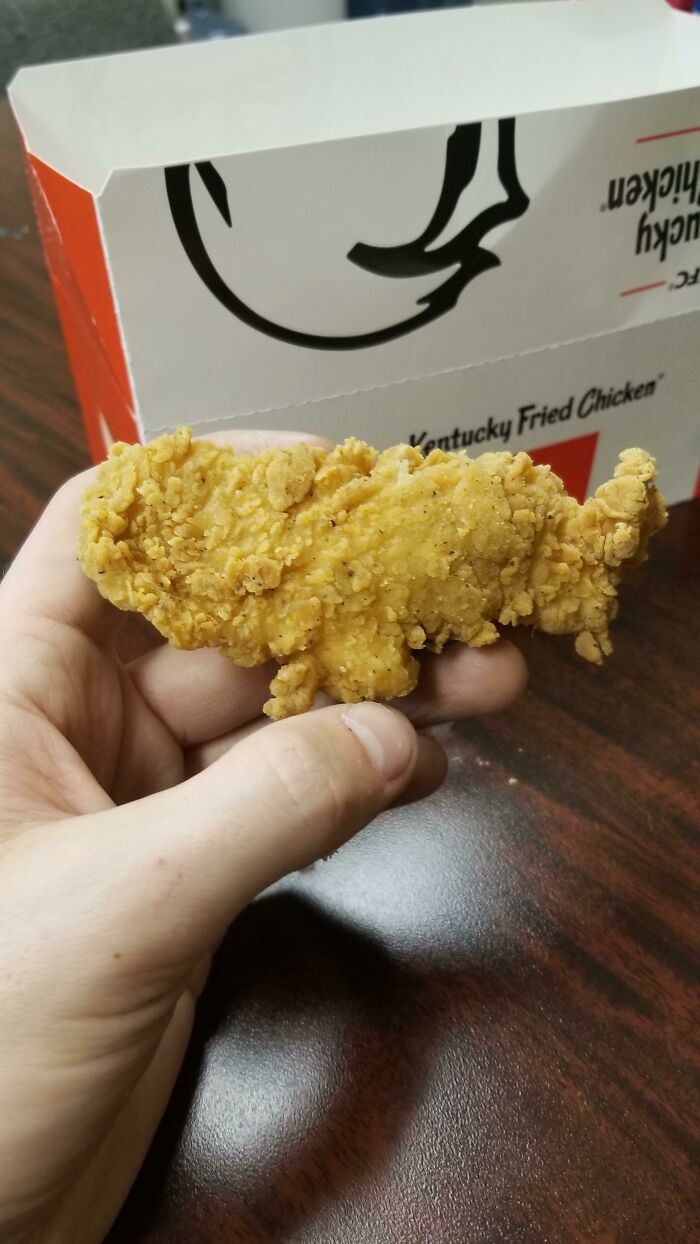 My KFC Chicken Tender Looks Like The USA! Finger-Lickin’ Geography