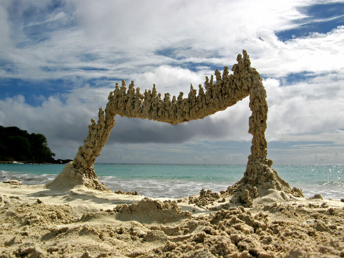 Sand Sculpture with a Defying-the-Ordinary Vibe