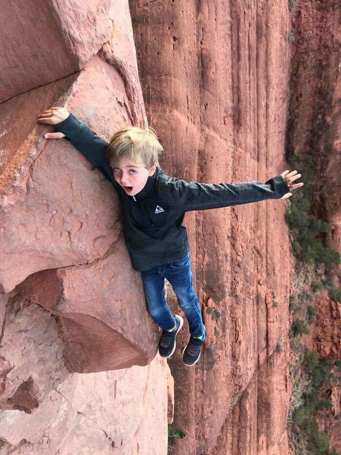 Mom Said Don’t Play Near The Edge, But Gravity Didn’t Get the Memo