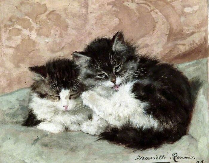 40 Vintage Cat Paintings That Prove Cats Were Troublemakers Even Back Then