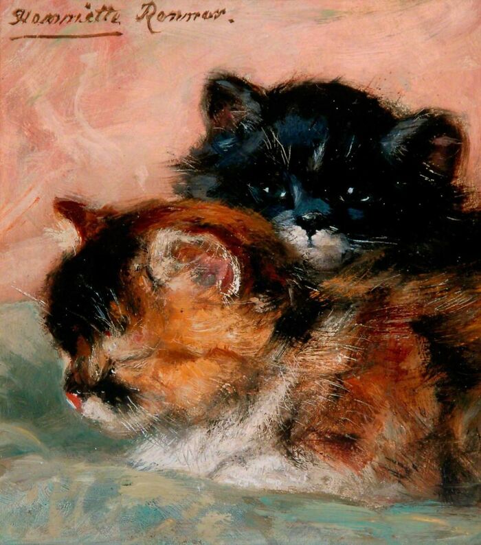 40 Vintage Cat Paintings That Prove Cats Were Troublemakers Even Back Then