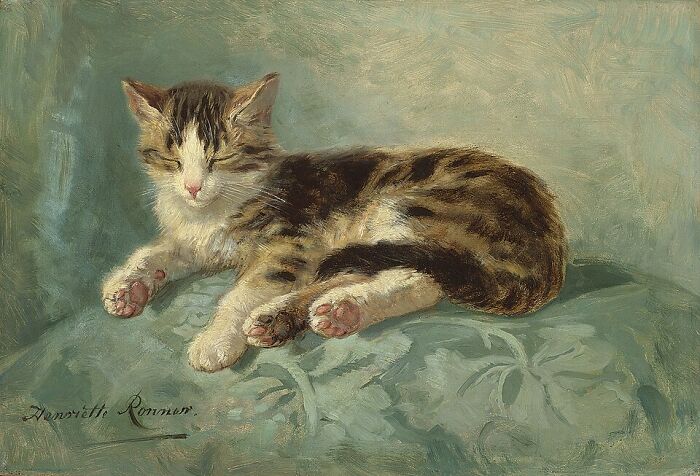 40 Vintage Cat Paintings That Prove Cats Were Troublemakers Even Back Then