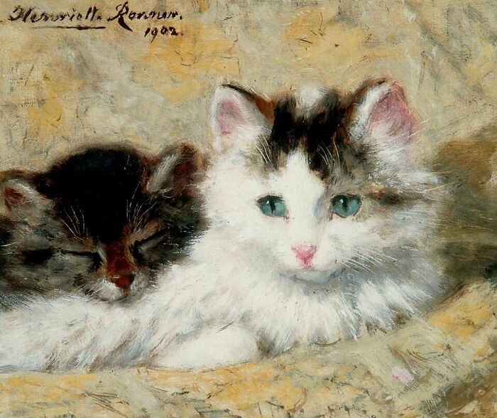 40 Vintage Cat Paintings That Prove Cats Were Troublemakers Even Back Then