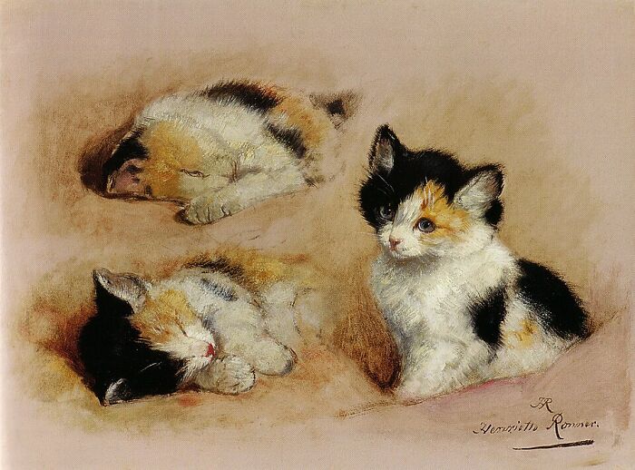 40 Vintage Cat Paintings That Prove Cats Were Troublemakers Even Back Then