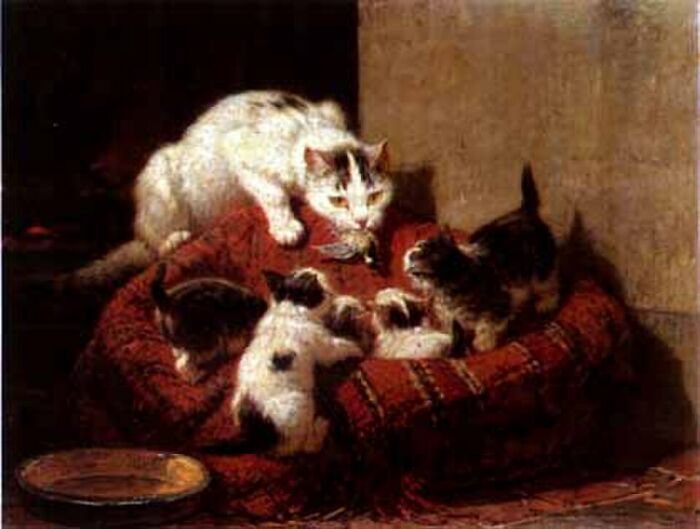 40 Vintage Cat Paintings That Prove Cats Were Troublemakers Even Back Then