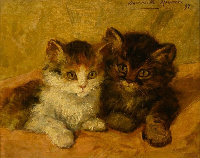 40 Vintage Cat Paintings That Prove Cats Were Troublemakers Even Back Then