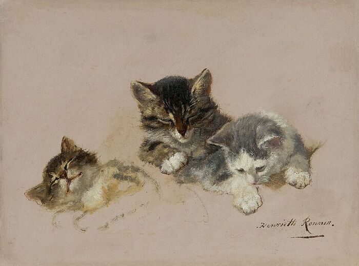 40 Vintage Cat Paintings That Prove Cats Were Troublemakers Even Back Then