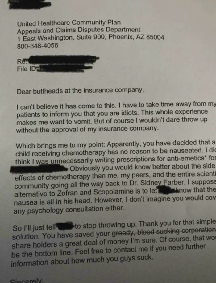 Doctor's Epic Letter After Health Insurance Said Nope to Kid's Meds