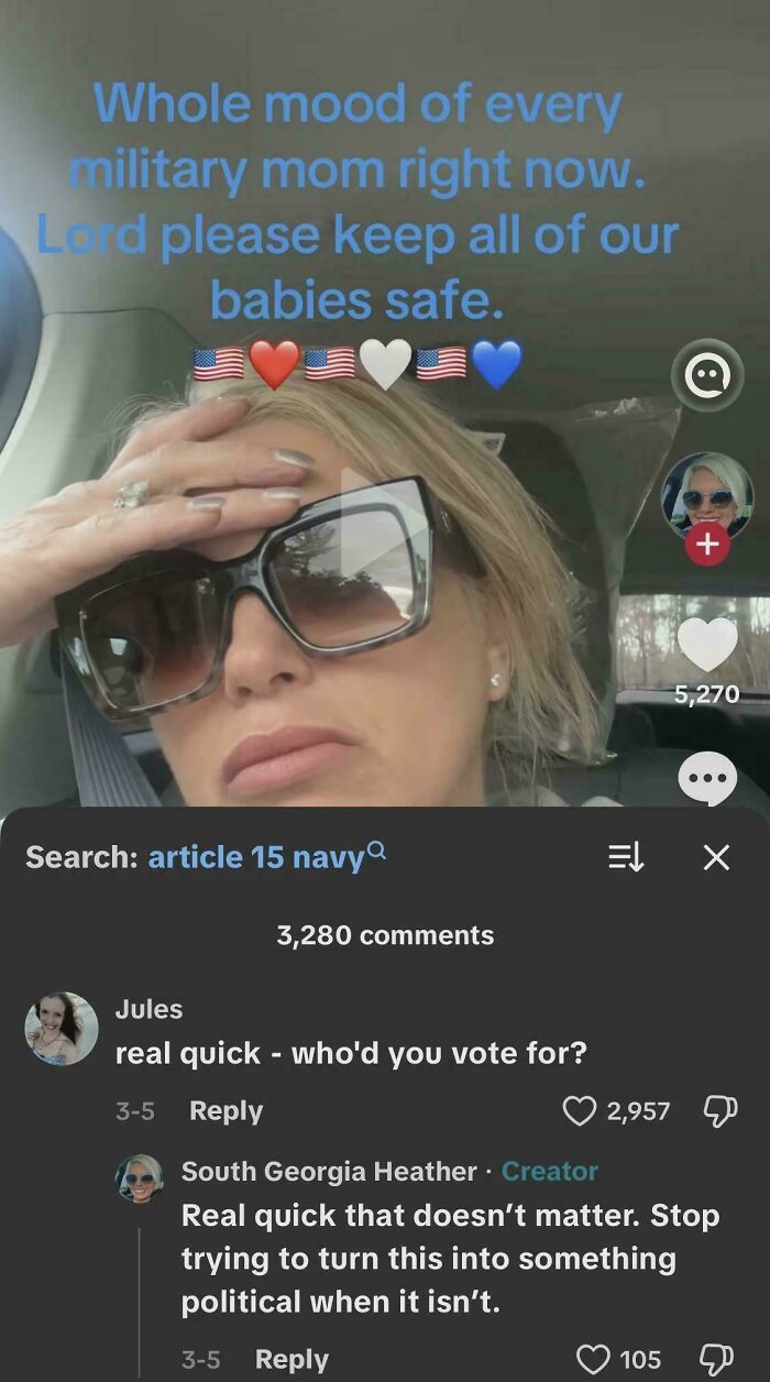 You Know Exactly Who She Voted For
