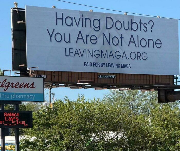MAGA Cult Hotline Billboard: Savage and Spot On
