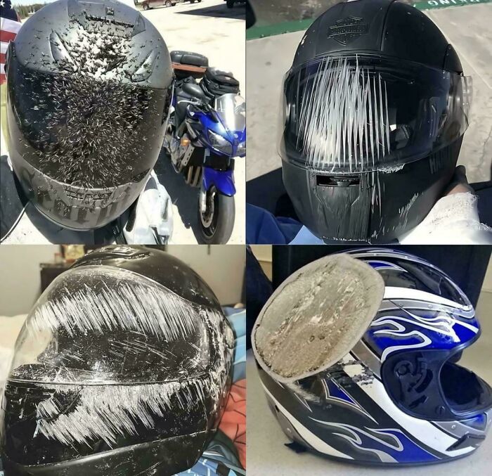 Helmet Saves The Day Reminder