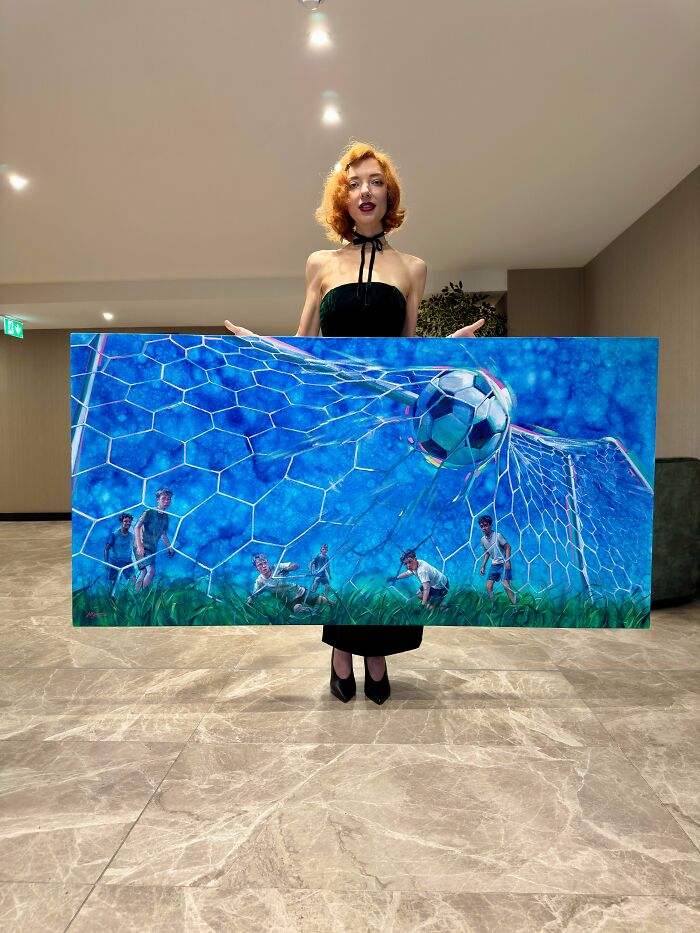 My Painting Of Childhood Dreams (Me For Scale)