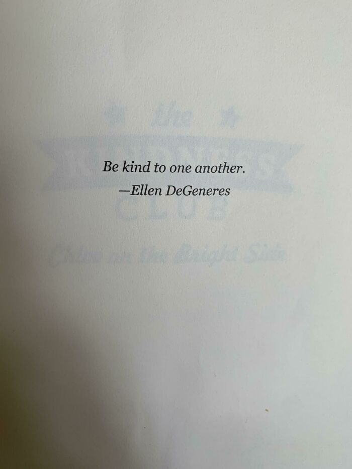 Ellen's Quote In Daughter's Book