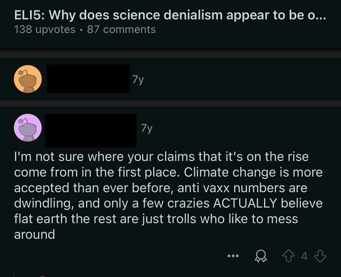 "Climate Change Is More Accepted! Anti-Vaxx Is Dying Out!" (Or So They Thought)