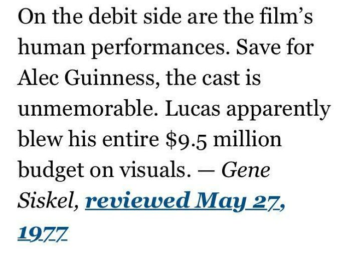 Original Star Wars Review (Spoiler: They Were Wrong)
