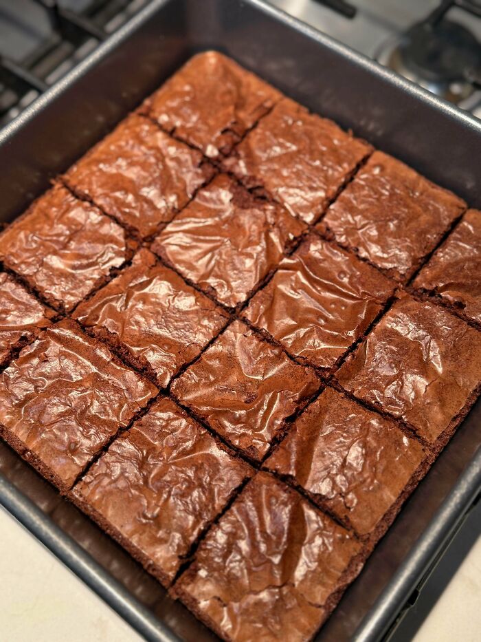 Brownie With The Most Perfect Crackly, Shiny Top Ever
