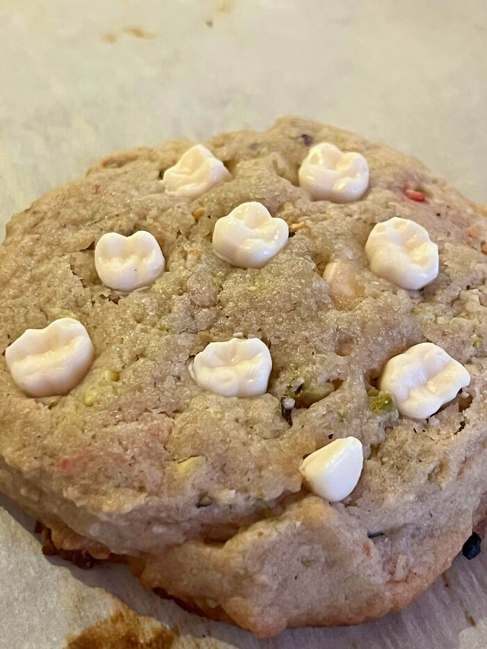 Raspberry, Pistachio & White Chocolate Cookies To Celebrate Surviving A Root Canal