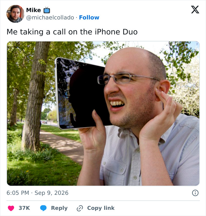Apple Drops Foldable iPhone and The Internet Can’t Stop Roasting It
