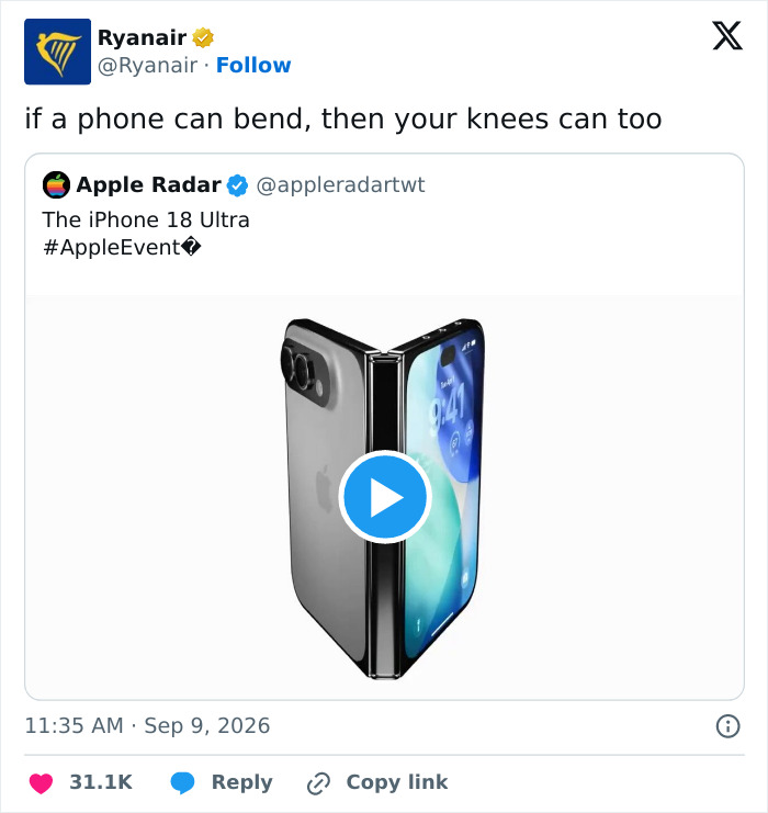 Apple Drops Foldable iPhone and The Internet Can’t Stop Roasting It
