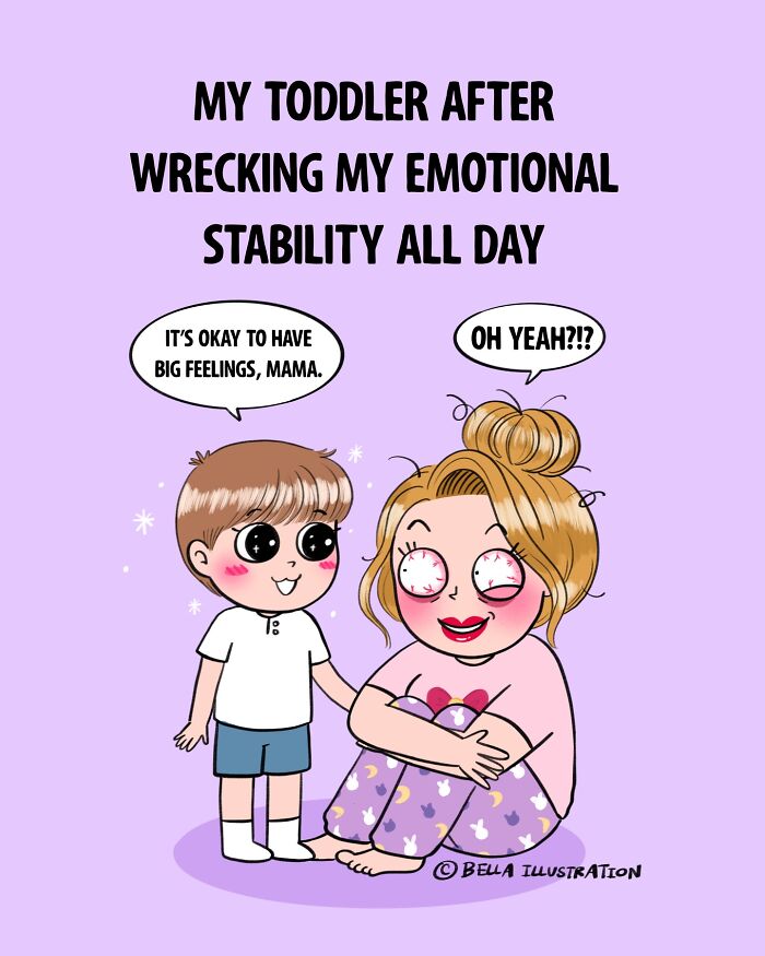 30 Hilariously Real Comics About Parenting That’ll Make You Go "Yep, That’s Me"