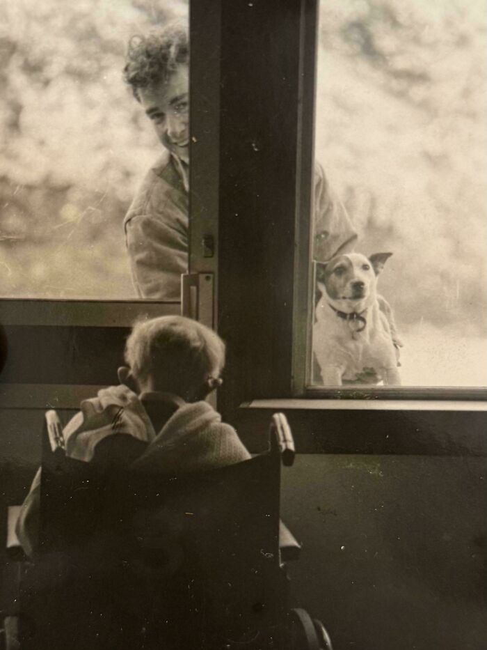 Dad Saying Goodbye to Grandad (and the Dog) in a Heartfelt Moment
