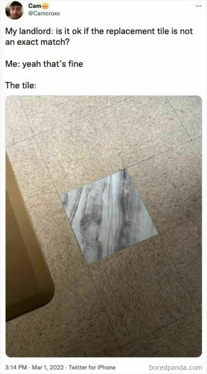 That Tile Replacement Though… Not Even Close
