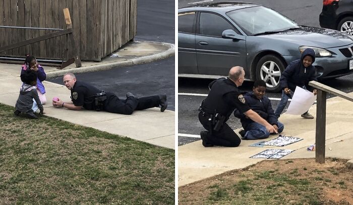 This Police Officer Became a Sidewalk Superhero by Hanging Out and Playing Dolls with Kids Who Were Afraid of Cops