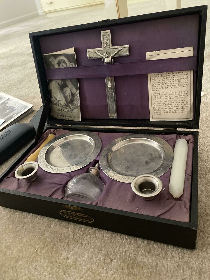 Bought A Bedroom Set, Found A Secret Exorcism Kit Inside. Yep, Really.