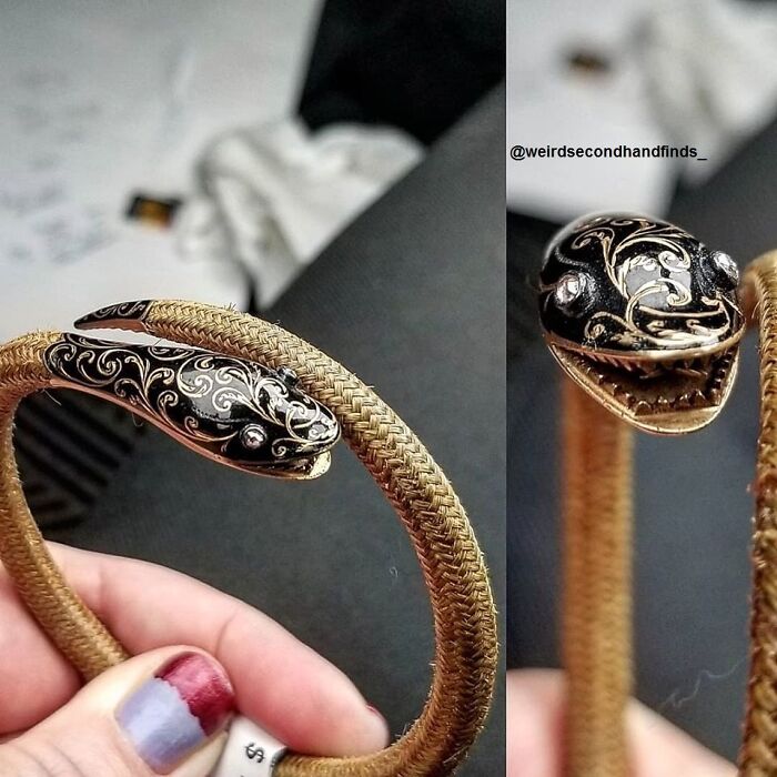 Cool Bracelet Or Creepy Victorian Mourning Hair Trap? You Be the Judge