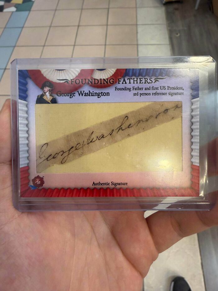 George Washington Signature Found in Relic Pack – USA