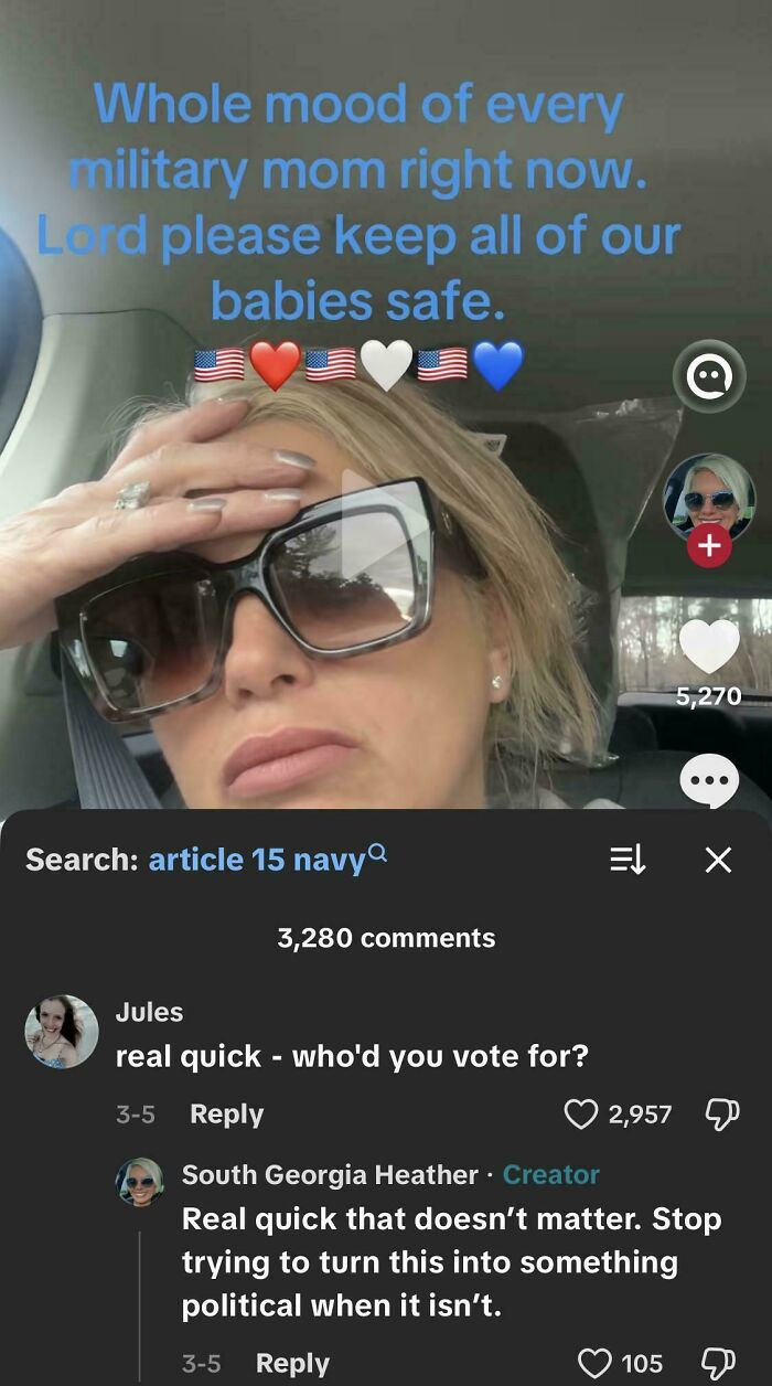 She Voted for the Thing You’re Already Guessing She Did