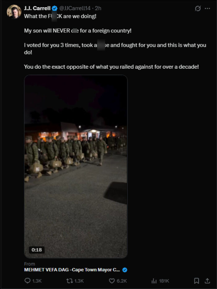 MAGA Fans Shocked to Learn We're Always At War. Shocker!