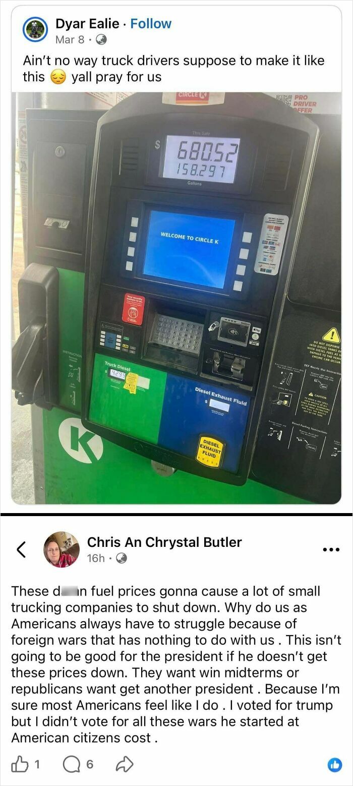 MAGA Truck Driver Hits the Struggle Bus at the Gas Pump