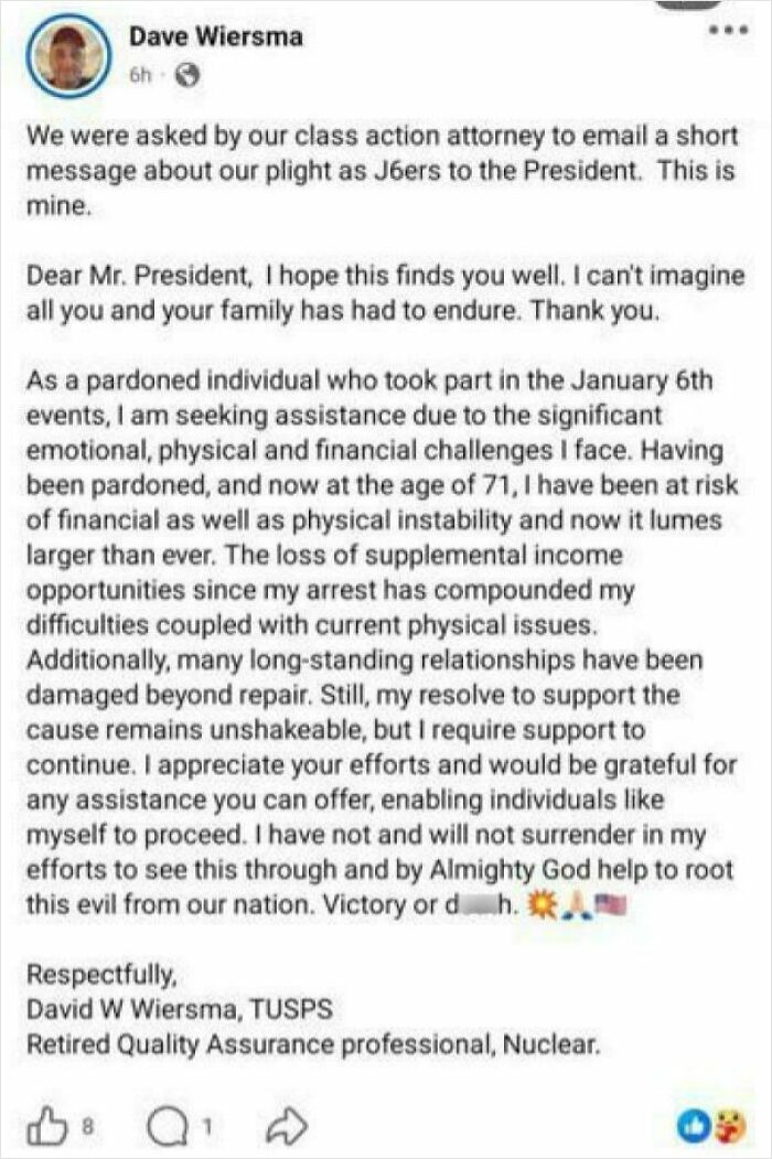 January 6er Gets Pardon but Karma Doesn’t Forget