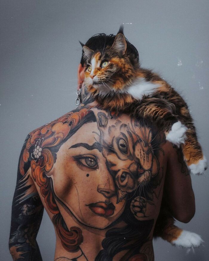 Wait, They Actually Tattooed Their Pets? 37 Awesome Cat & Dog Tattoos That Make Us Go 'Aww!'