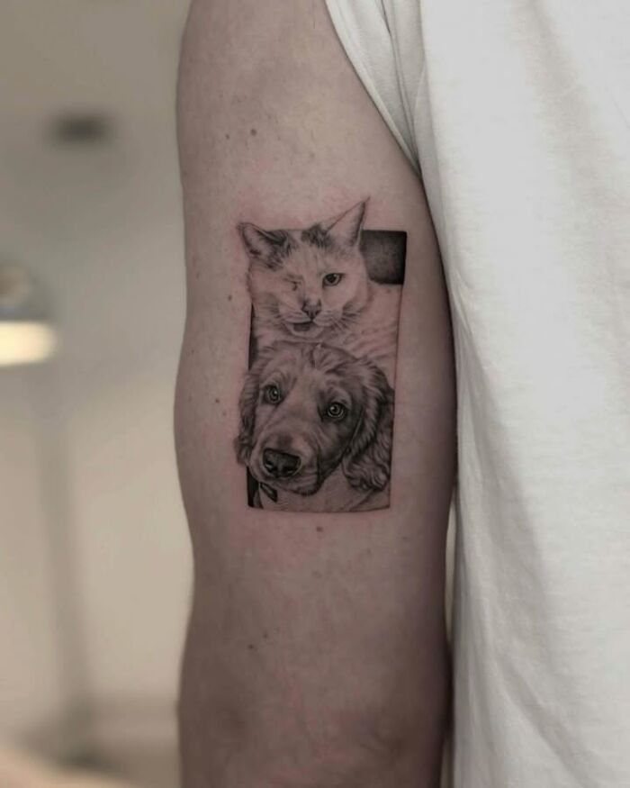 Wait, They Actually Tattooed Their Pets? 37 Awesome Cat & Dog Tattoos That Make Us Go 'Aww!'