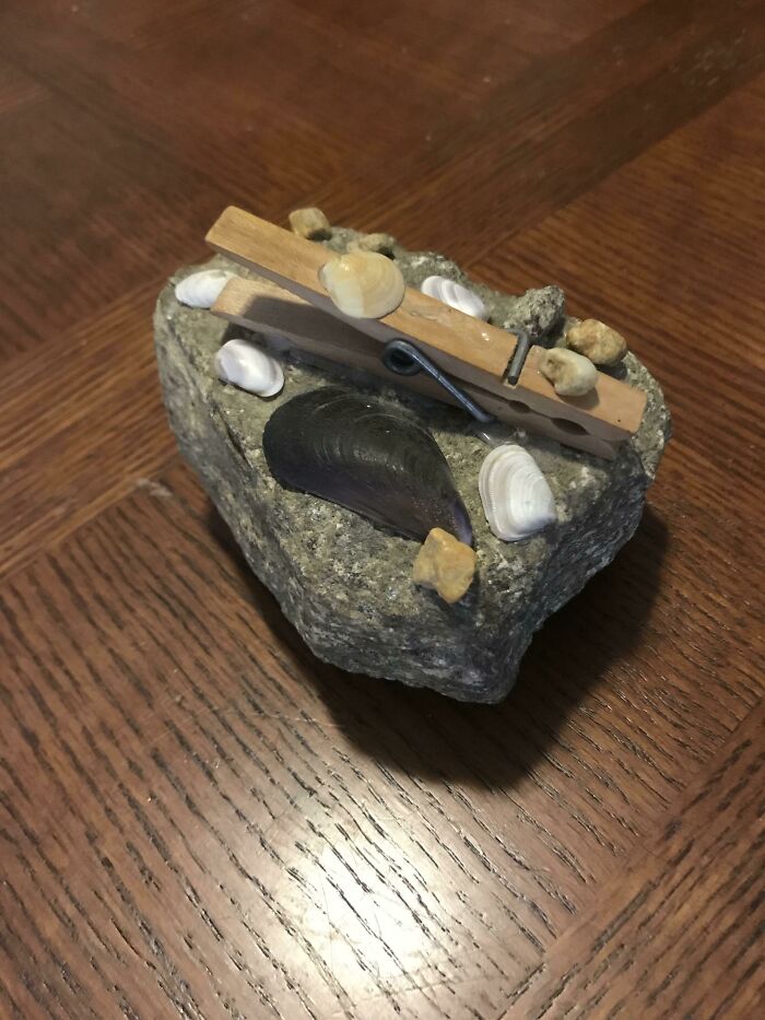 This Paperweight Was A Hot Glue Gun Disaster I Made At Age 4