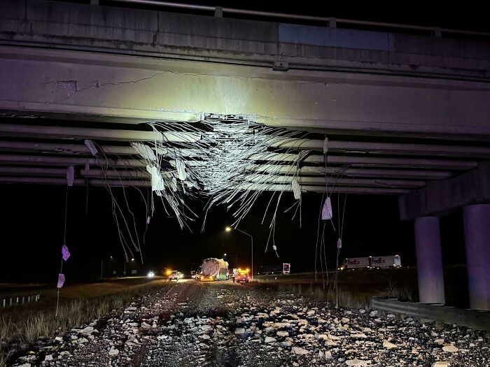 Truck Vs Overpass: Guess Who Won? Hint: Not The Bridge