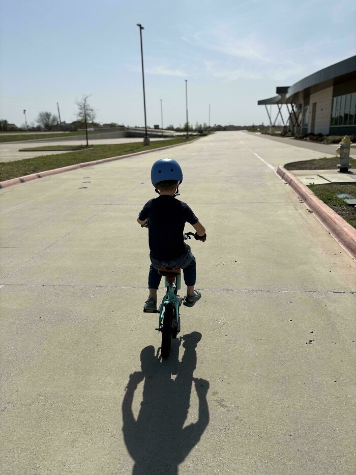 Training Wheels Off—Proud Dad Moment!
