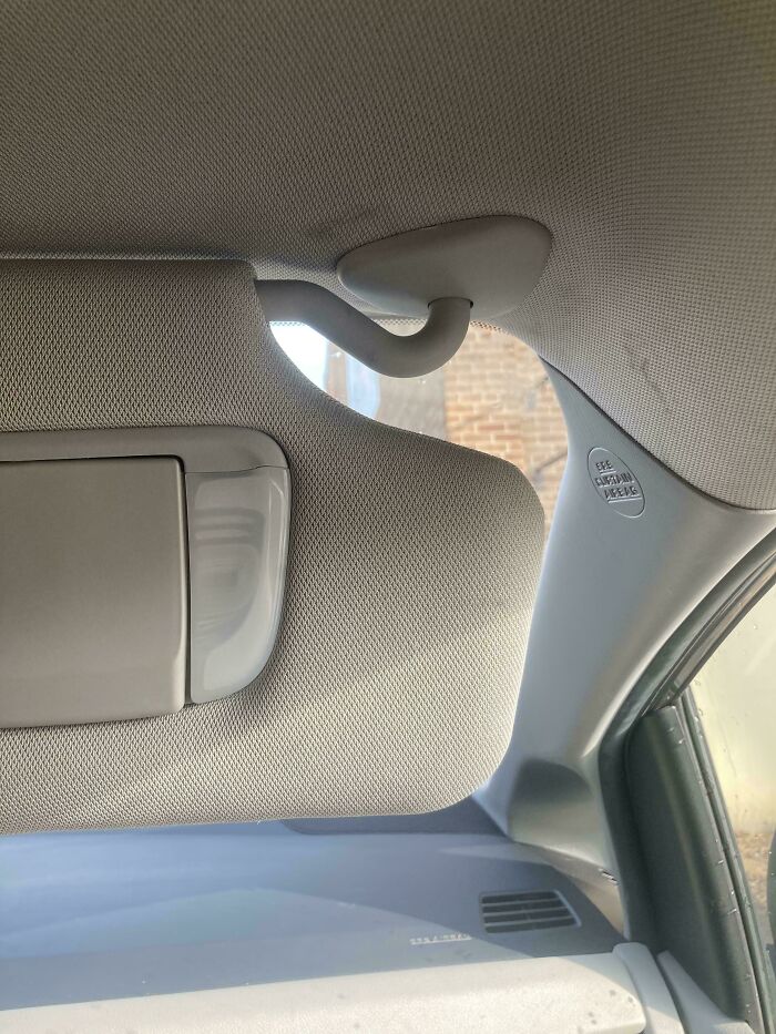 Huge Gap In Car Visor, The Sun’s New Best Friend