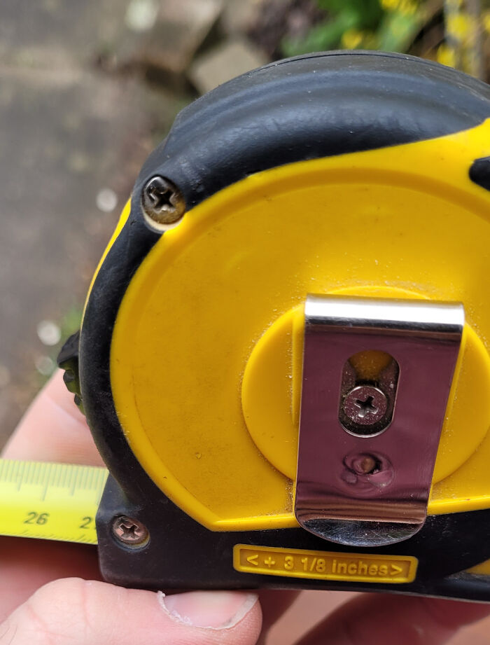 Measuring Tape Using Cm, But The Length Is Inches. Sure.