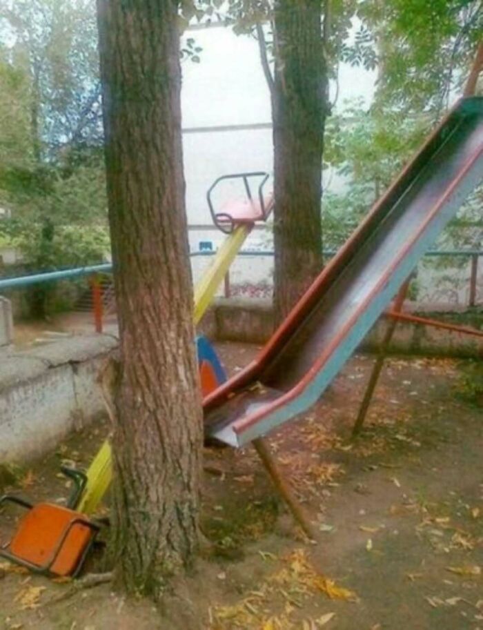 Slowly Building a Children's Park, One Questionable Piece at a Time