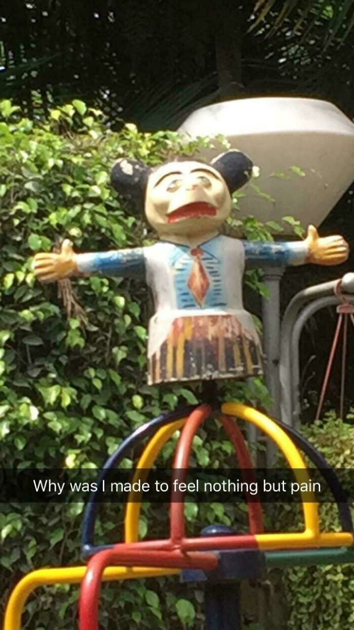 When Mickey Mouse Goes to a Really Weird Playground
