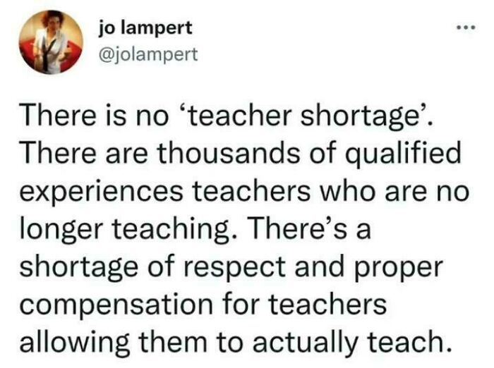 Teacher Shortage? Nah, More Like Teacher Myth