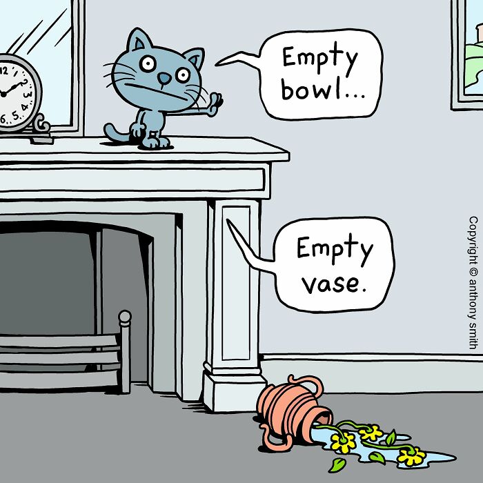 Cats Will Do What They Want: 30 Hilarious ‘Cattitude’ Comics That Nail Cat Logic
