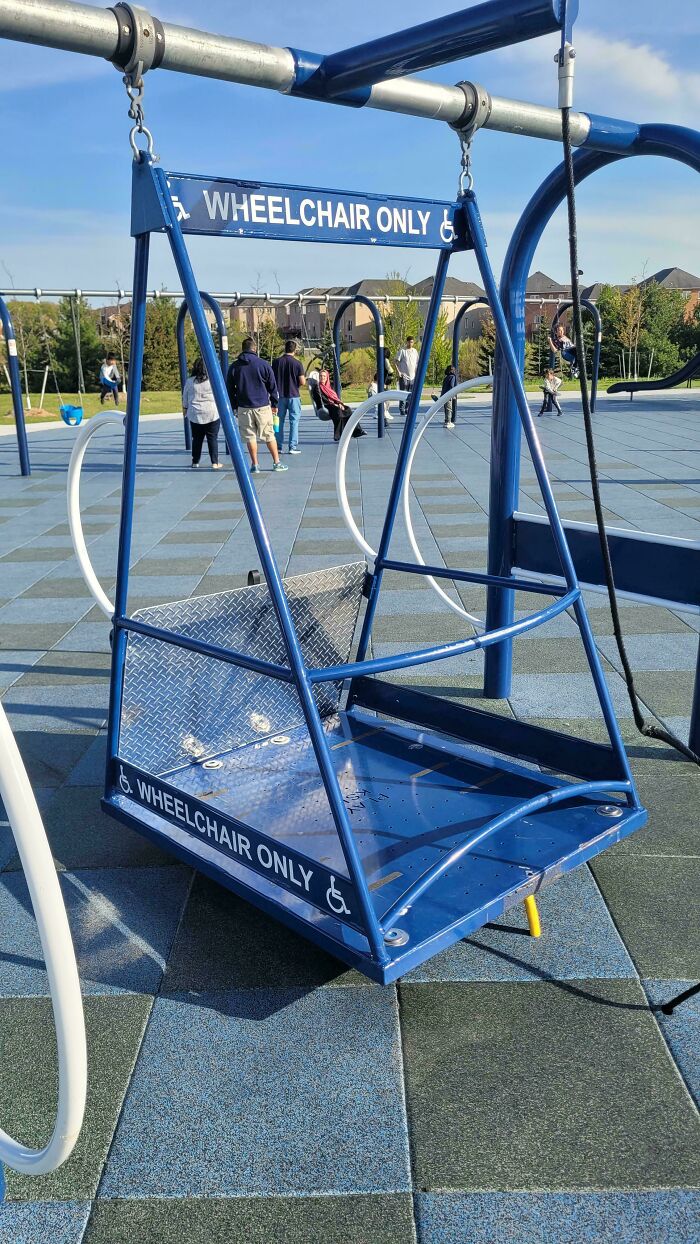 Park Swing Designed for Kids in Wheelchairs