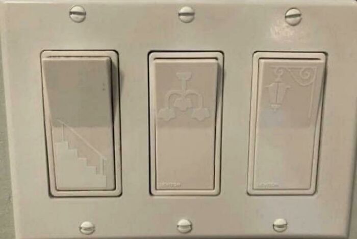 Lightswitches That Actually Tell You What They Control