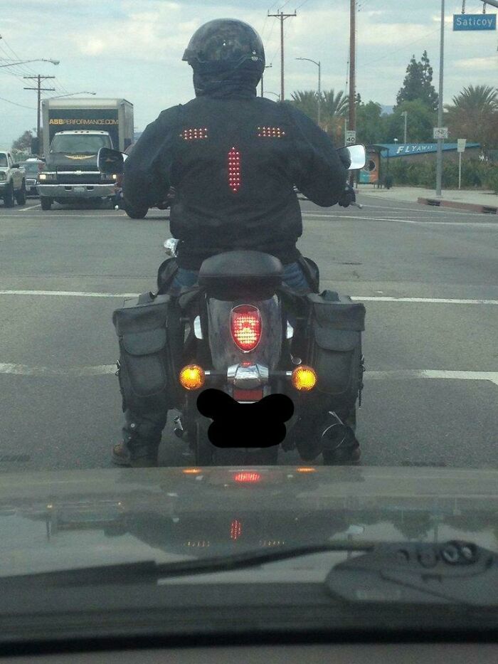 Biker Jacket with Signal and Brake Lights? Safety Never Looked So Cool
