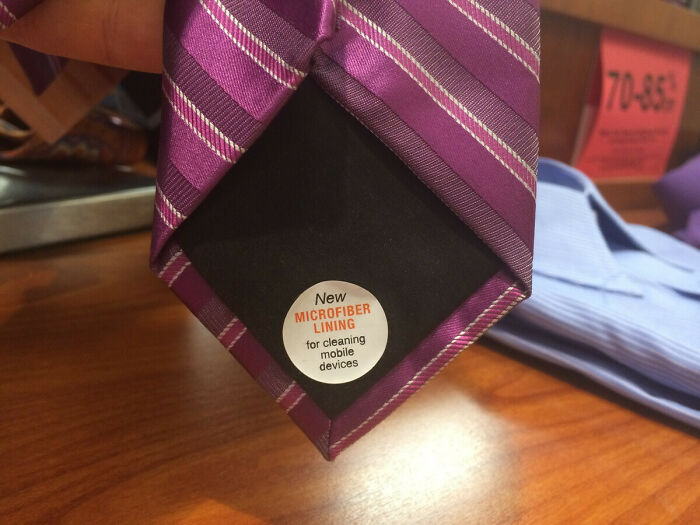 Clean Your Phone with Your Tie? Yep, This Tie’s Got Microfiber Magic